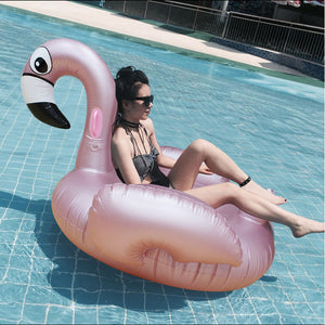 Flamingo Rose Gold Pool Float